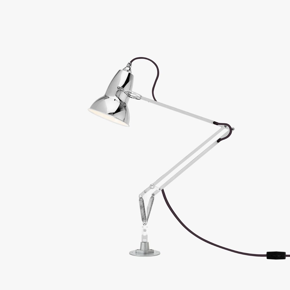 Anglepoise Original Range Painted Silver Desk Insert