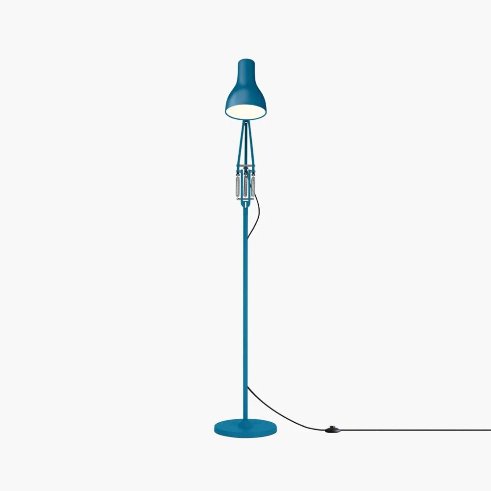 Anglepoise Type 75 Margaret Howell Edition Saxon Blue Floor Lamp