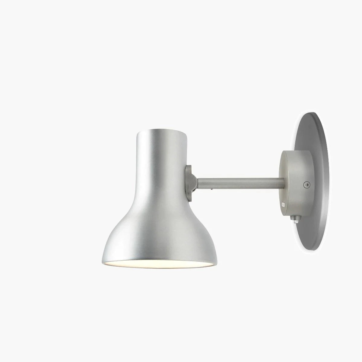 Anglepoise Type 75 Mini Metallic Silver Lustre Wall Light