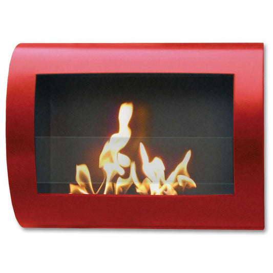Anywhere Fireplace Chelsea Red Wall Mount Bio-ethanol Liquid Fuel Fireplace