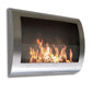 Anywhere Fireplace Chelsea Stainless Steel Wall Mount Bio-ethanol Liquid Fuel Fireplace