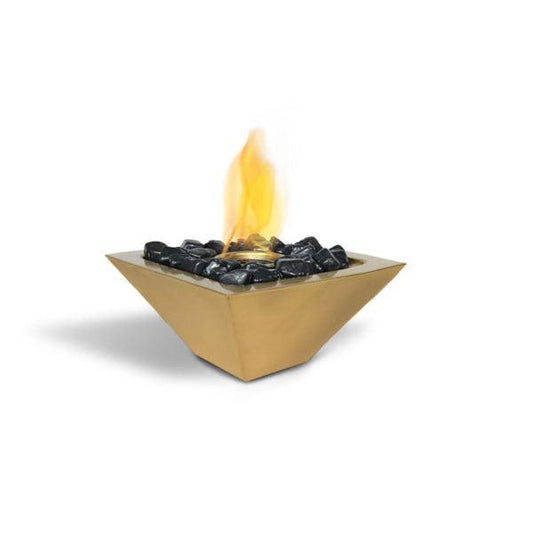 Anywhere Fireplace Empire Matte Gold Tabletop Bio-ethanol Gel Fuel Fireplace