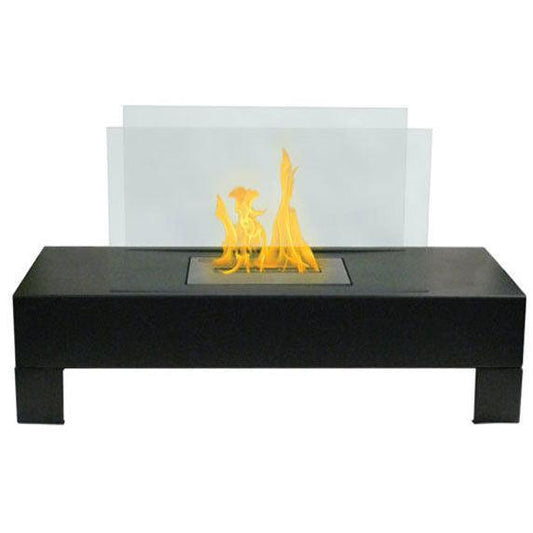 Anywhere Fireplace Gramercy Black Tabletop Bio-ethanol Liquid Fuel Fireplace