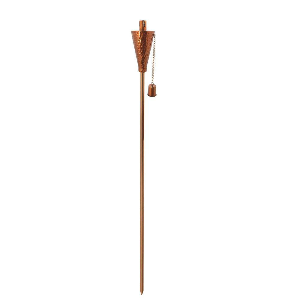 Anywhere Fireplace Hammered Copper Ground Stake Cintronella/Lamp Oil Cone Torch Set of 2