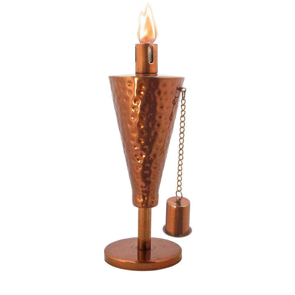 Anywhere Fireplace Hammered Copper Tabletop Cintronella/Lamp Oil Cone Torch