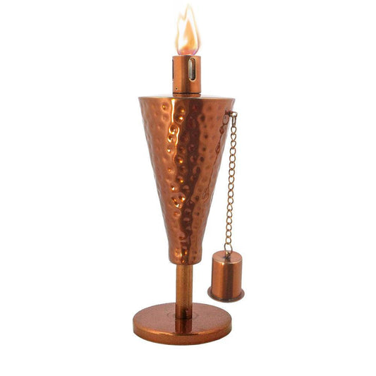 Anywhere Fireplace Hammered Copper Tabletop Cintronella/Lamp Oil Cone Torch