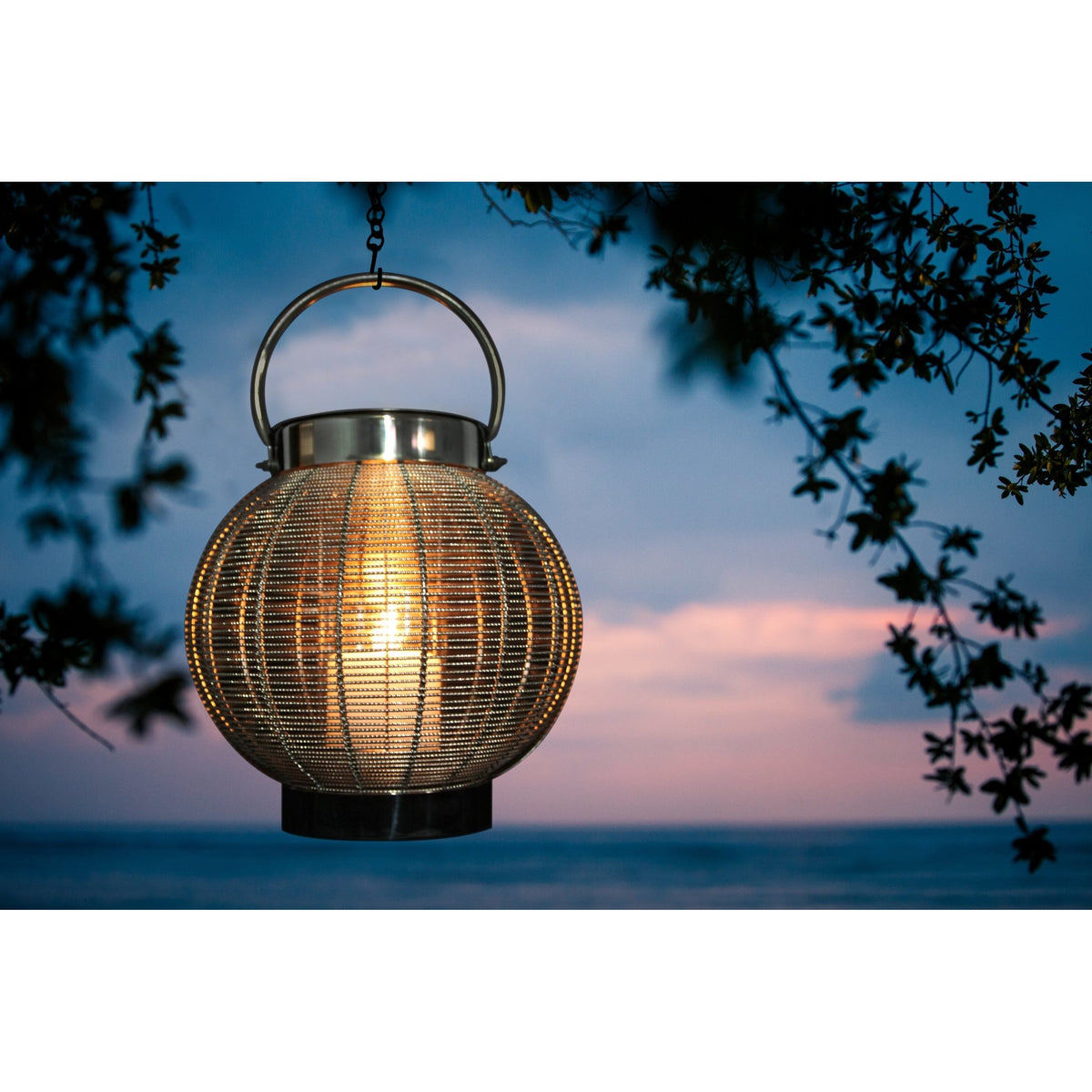 Anywhere Fireplace Jupiter Stainless Steel 2-in-1 Fireplace/Lantern