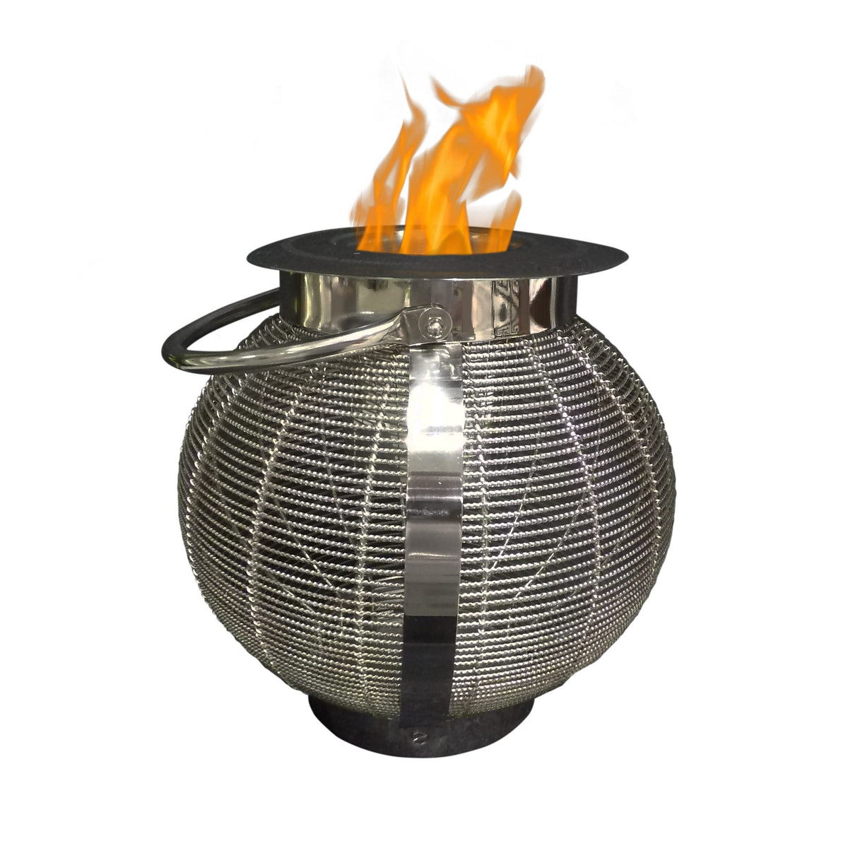 Anywhere Fireplace Jupiter Stainless Steel 2-in-1 Fireplace/Lantern