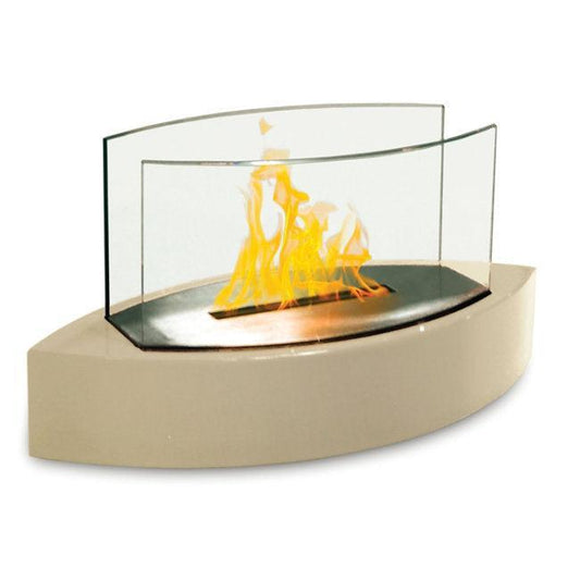 Anywhere Fireplace Lexington Beige Tabletop Bio-ethanol Liquid Fuel Fireplace