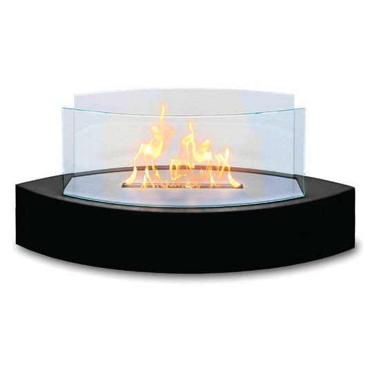 Anywhere Fireplace Lexington Black Tabletop Bio-ethanol Liquid Fuel Fireplace