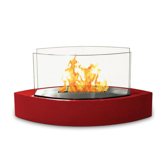 Anywhere Fireplace Lexington Red Tabletop Bio-ethanol Liquid Fuel Fireplace