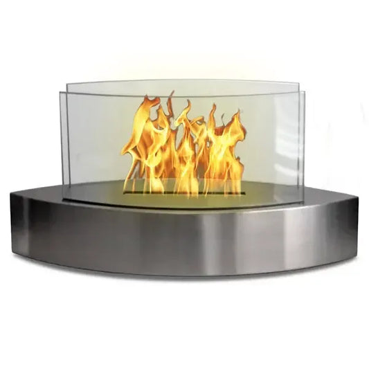Anywhere Fireplace Lexington Stainless Steel Tabletop Bio-ethanol Liquid Fuel Fireplace