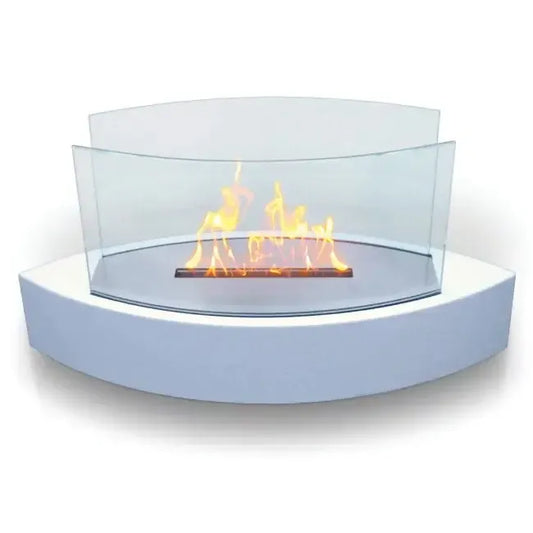 Anywhere Fireplace Lexington White Tabletop Bio-ethanol Liquid Fuel Fireplace