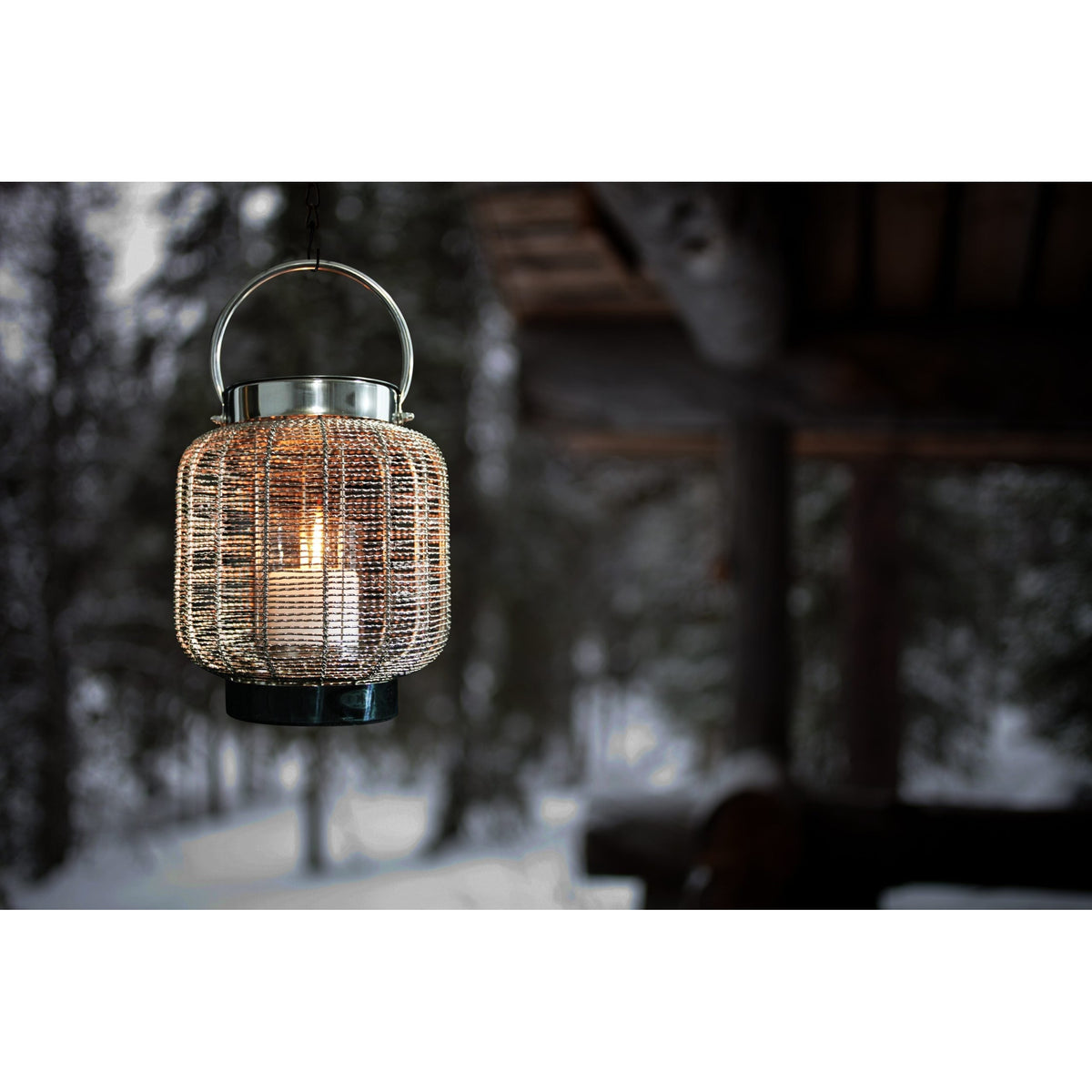 Anywhere Fireplace Neptune Stainless Steel 2-in-1 Fireplace/Lantern