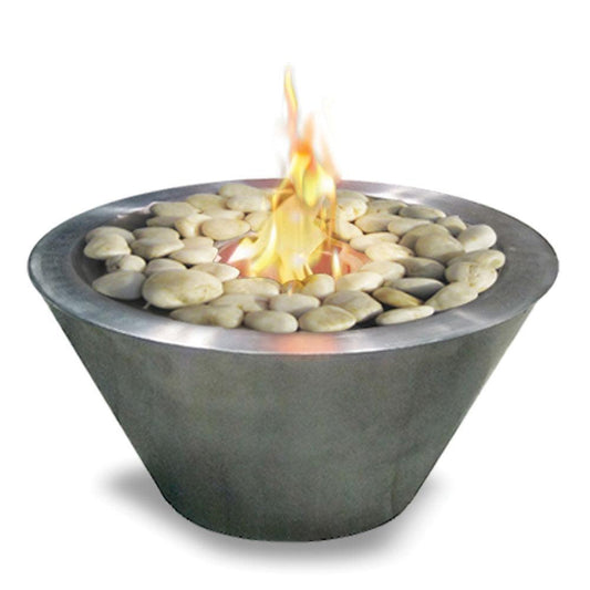 Anywhere Fireplace Oasis Stainless Steel Tabletop Bio-ethanol Gel Fuel Fireplace