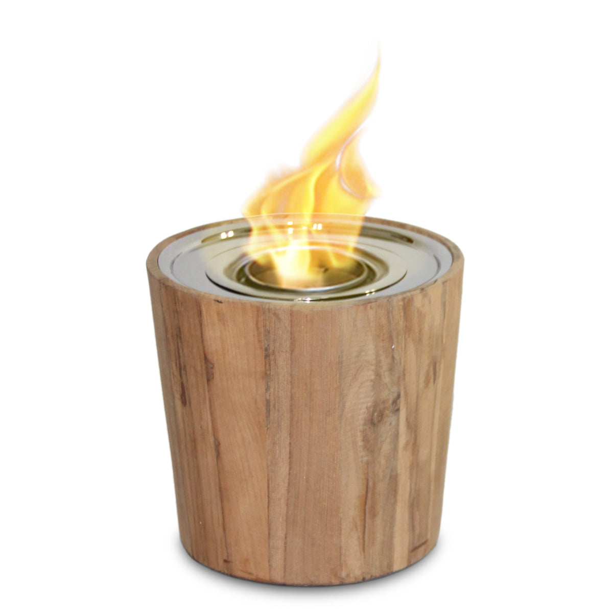 Anywhere Fireplace Sag Harbor Teak Tabletop Bio-ethanol Gel Fuel Fire Bowl