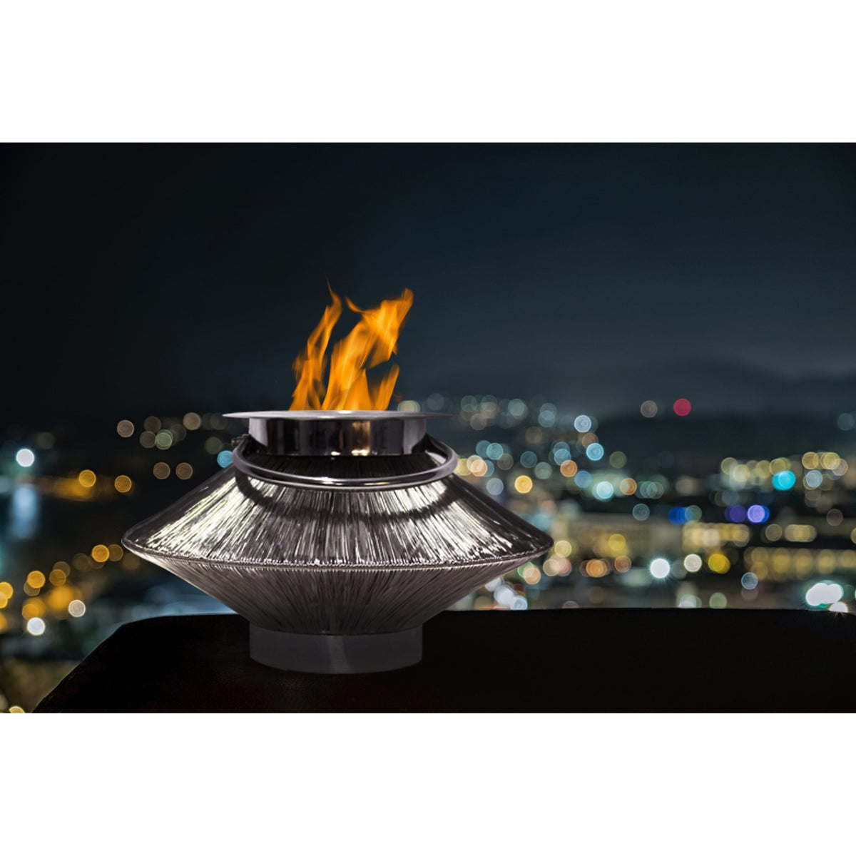 Anywhere Fireplace Saturn Stainless Steel 2-in-1 Fireplace/Lantern