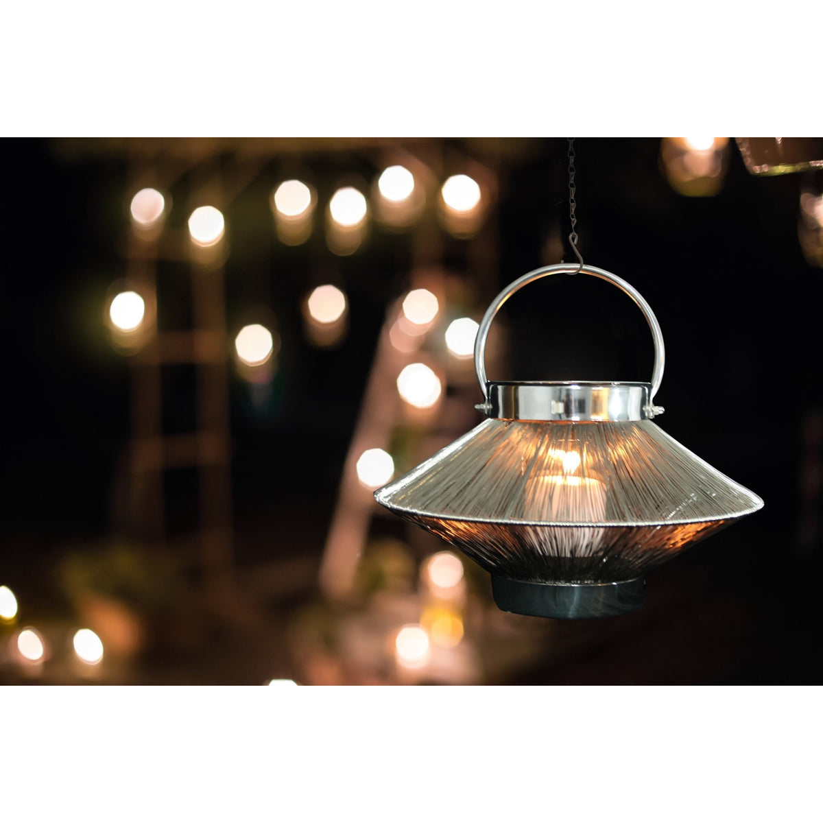 Anywhere Fireplace Saturn Stainless Steel 2-in-1 Fireplace/Lantern