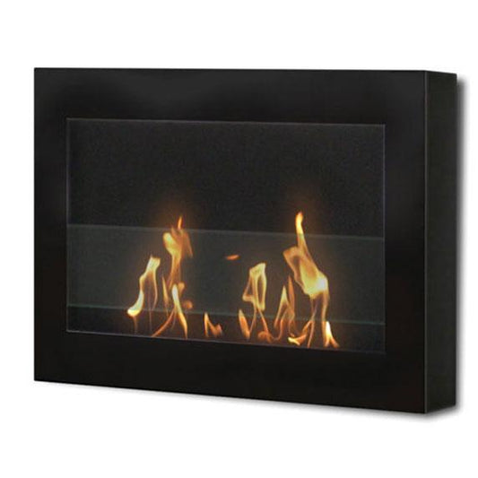 Anywhere Fireplace SoHo Black Wall Mount Bio-ethanol Liquid Fuel Fireplace