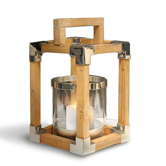 Anywhere Fireplace Southampton 16" Teak Wood Lantern