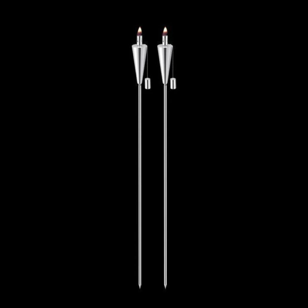 Anywhere Fireplace Stainless Steel Ground Stake Cintronella/Lamp Oil Cone Torch Set of 2