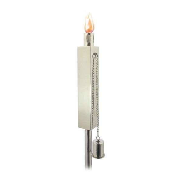 Anywhere Fireplace Stainless Steel Ground Stake Cintronella/Lamp Oil Rectangle Torch Set of 2