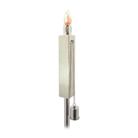 Anywhere Fireplace Stainless Steel Ground Stake Cintronella/Lamp Oil Rectangle Torch Set of 2