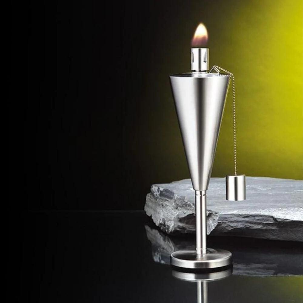 Anywhere Fireplace Stainless Steel Tabletop Cintronella/Lamp Oil Cone Torch