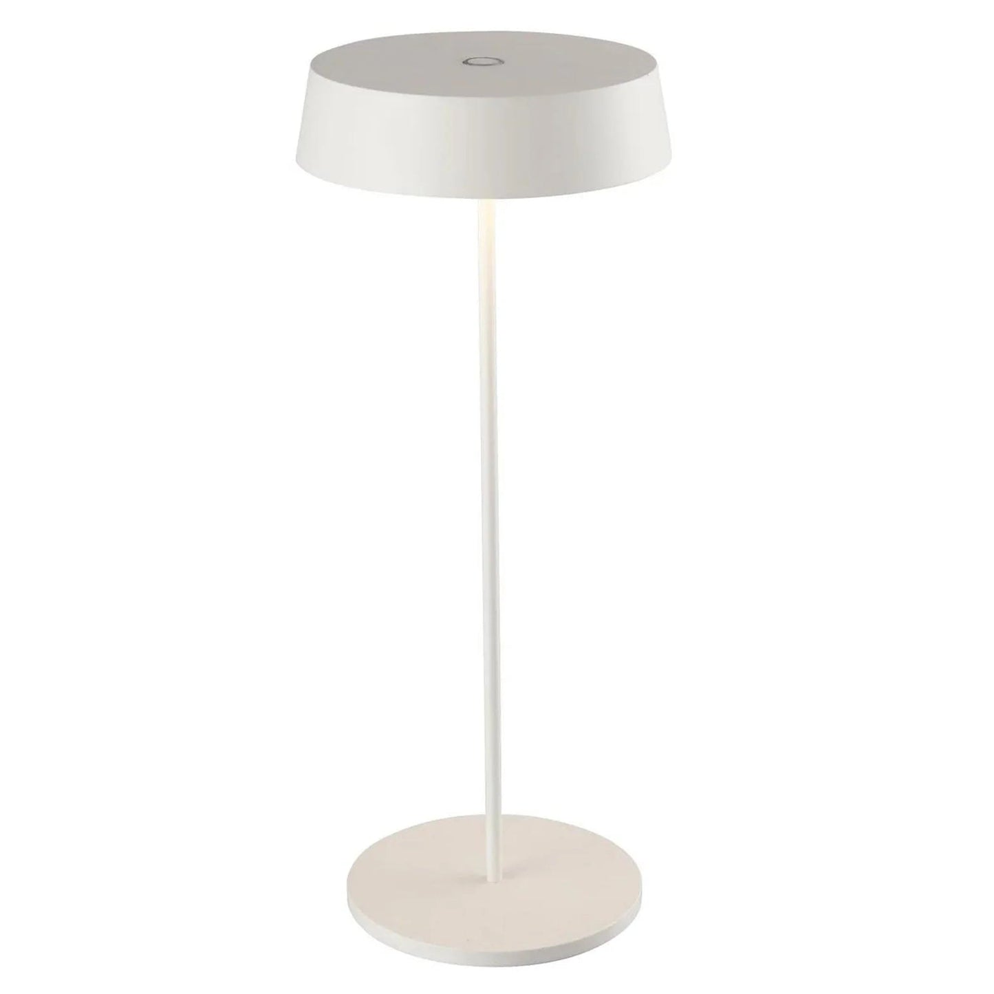 Arnsberg Alessandro Volta 12" White Portable Battery-Powered Dimmable LED Lamp With USB Type-C Charger