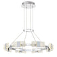 Arnsberg Krone 28" Wide Fully Dimmable LED Chandelier in Chrome Finish