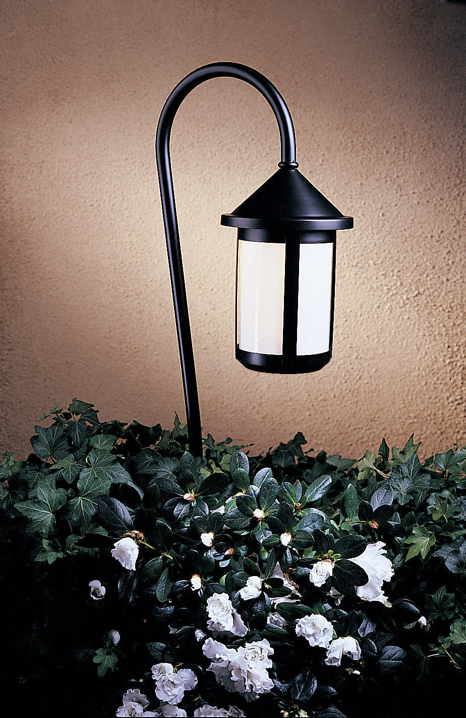 Arroyo Craftsman Berkeley 6" Antique Brass Low Voltage Fixture With 36" Bo Peep Stem And Cream Glass