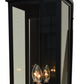 Arroyo Craftsman Canterbury 7" Raw Copper Long Body Wall Mount With Cream Glass