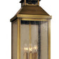 Arroyo Craftsman Canterbury 7" Rustic Brown Long Body Pendant With Off White Glass
