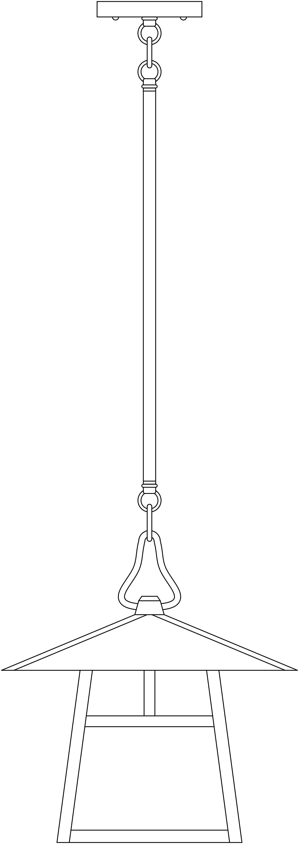 Arroyo Craftsman Carmel 12" Mission Brown Stem Hung Pendant With Almond Mica Glass and Hillcrest Overlay