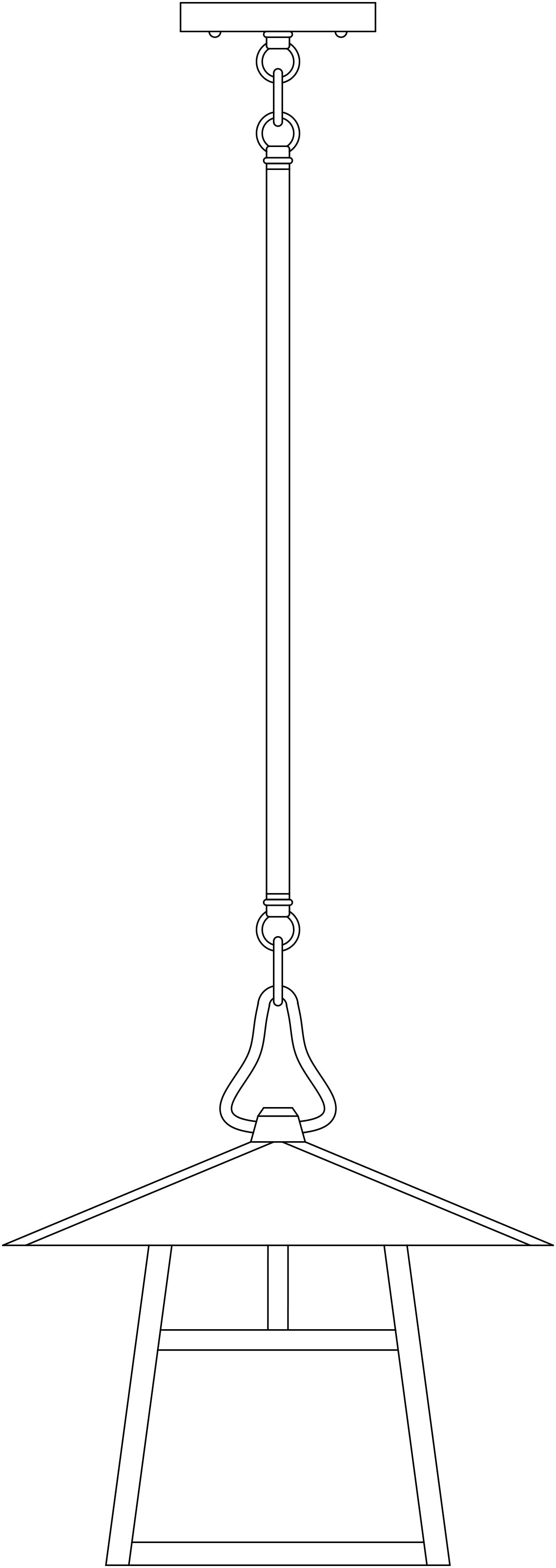 Arroyo Craftsman Carmel 12" Mission Brown Stem Hung Pendant With Frosted Glass