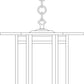 Arroyo Craftsman Etoile 14" Pewter Pendant With Gold White Iridescent and White Opalescent Combination Glass