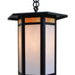Arroyo Craftsman Etoile 14" Pewter Pendant With Gold White Iridescent and White Opalescent Combination Glass