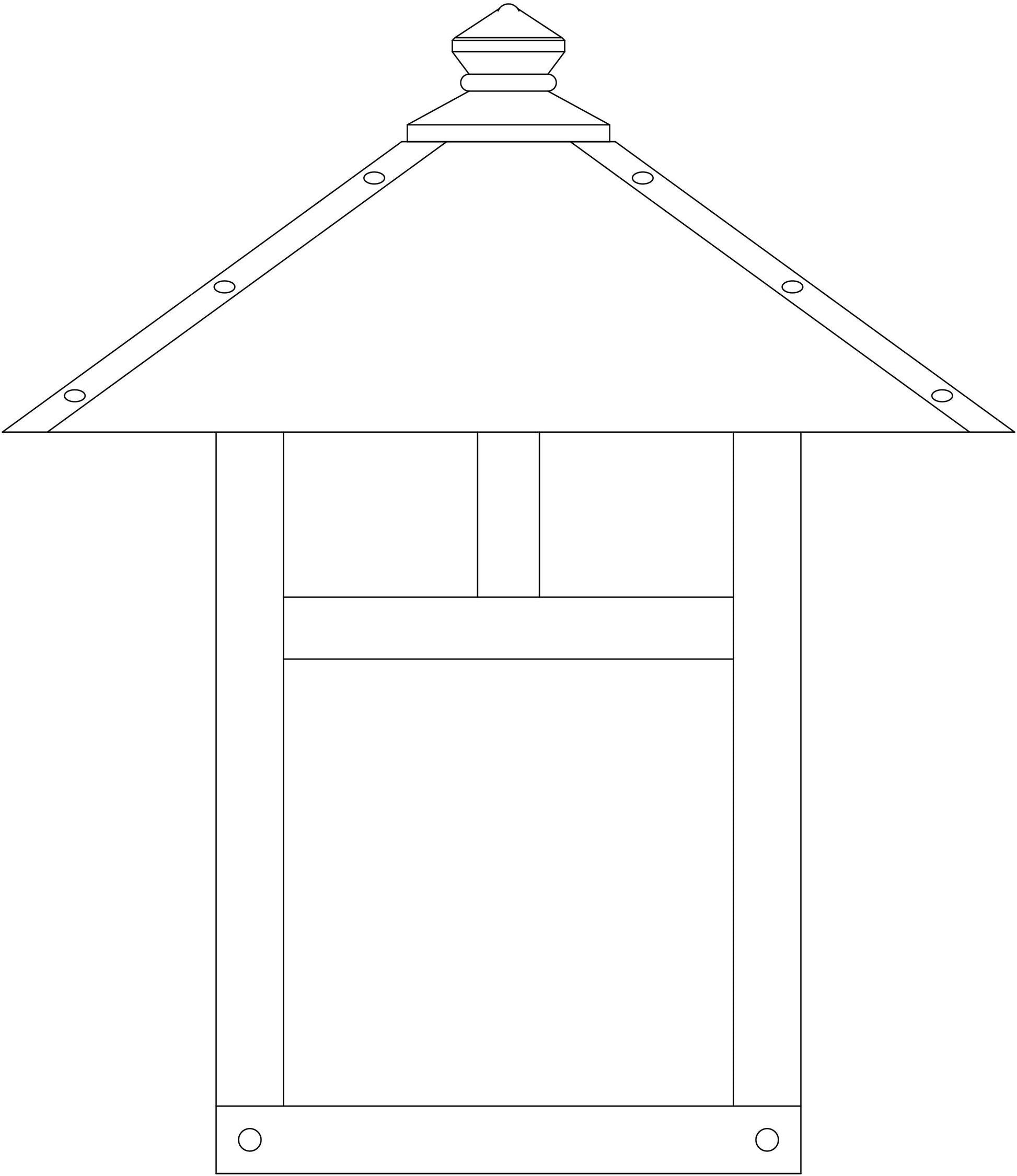 Arroyo Craftsman Evergreen 12" Slate Wall Mount With Clear Seedy Glass and T-Bar Overlay
