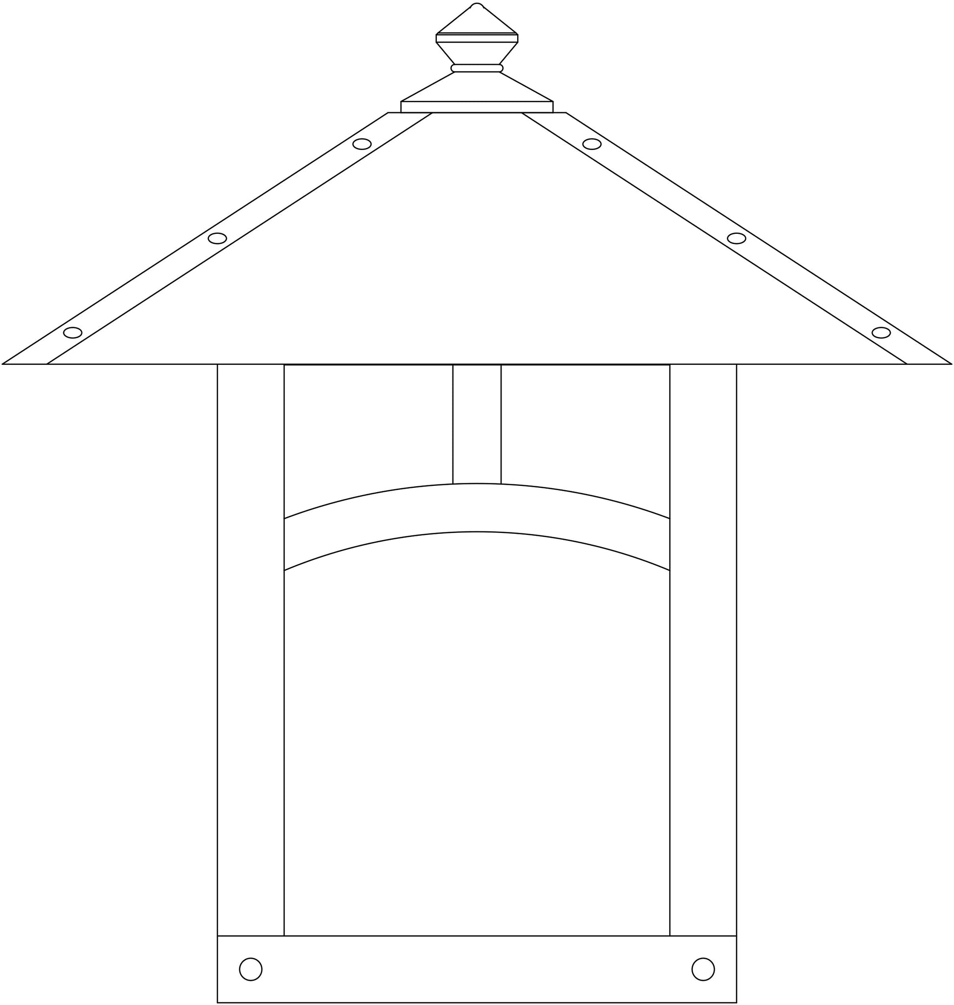 Arroyo Craftsman Evergreen 16" Antique Copper Wall Mount With Gold White Iridescent Glass