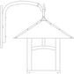 Arroyo Craftsman Evergreen 16" Verdigris Patina Wall Mount With Tan Glass and Sycamore Filigree Overlay