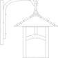 Arroyo Craftsman Evergreen 9" Antique Copper Wall Mount With Rain Mist Glass