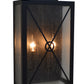 Arroyo Craftsman Exeter 12" Raw Copper Wall Sconce With Clear Glass