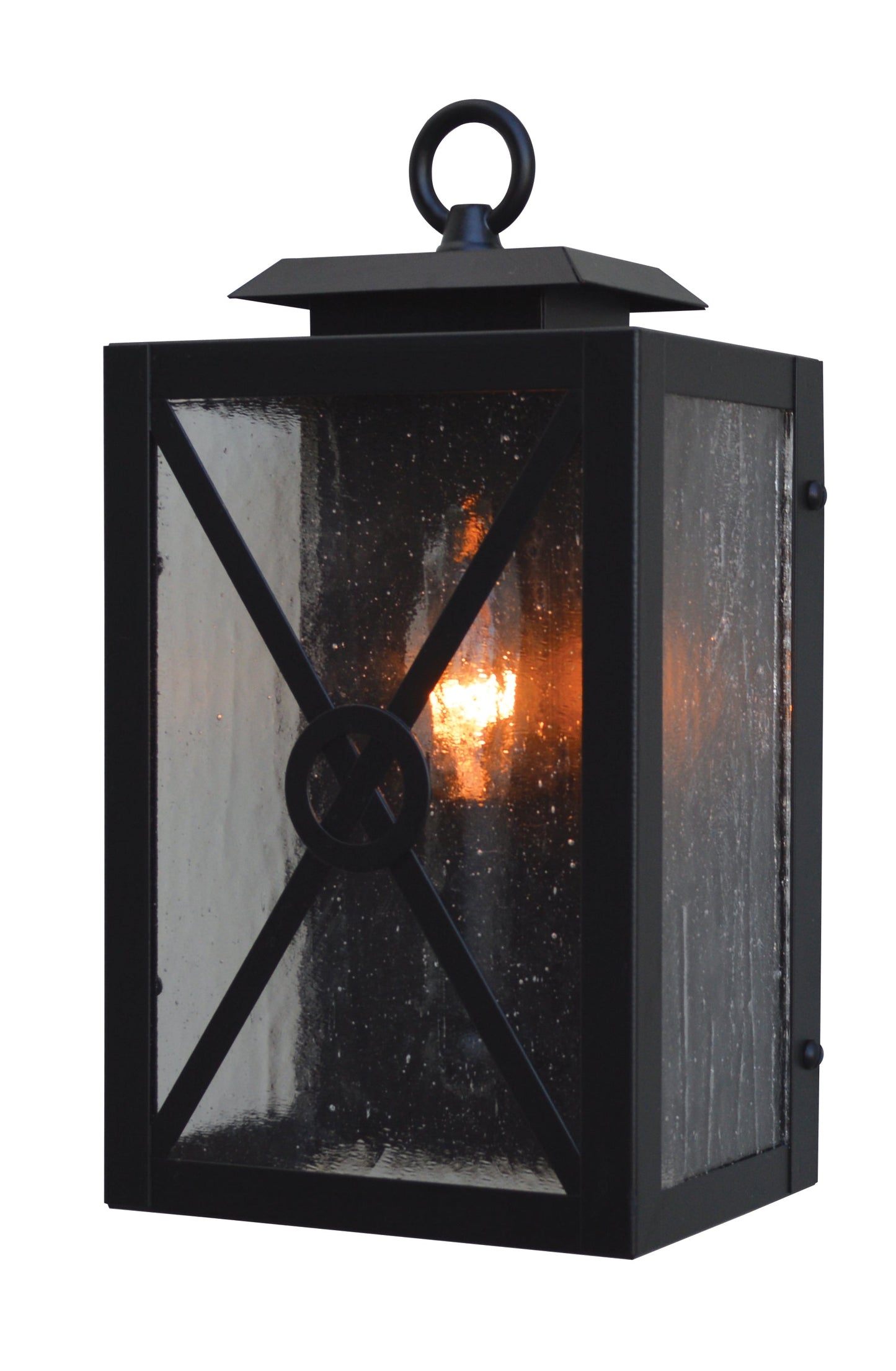 Arroyo Craftsman Exeter 6" Raw Copper With Off White Glass