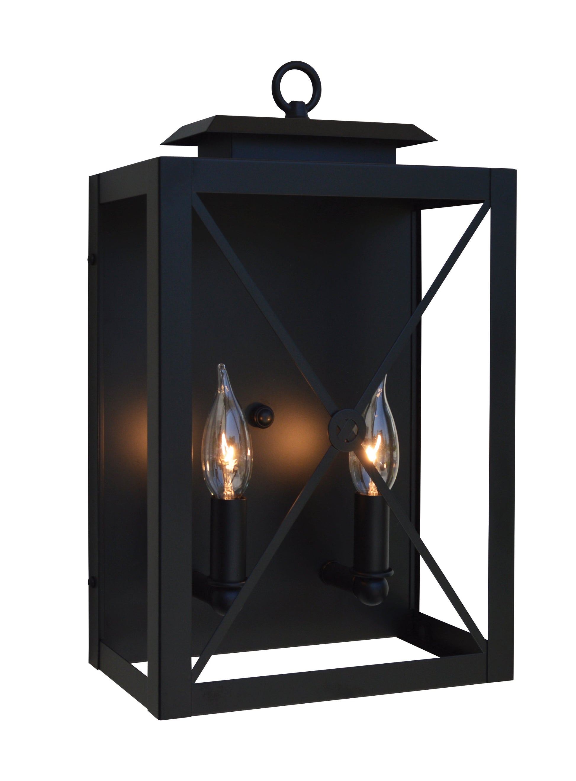 Arroyo Craftsman Exeter 9" Raw Copper Wall Sconce With Clear Glass