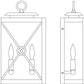 Arroyo Craftsman Exeter 9" Slate Wall Sconce With Clear Seedy Glass