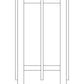 Arroyo Craftsman Finsbury 10" Raw Copper Long Body Post Mount With Tan Glass