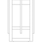 Arroyo Craftsman Finsbury 8" Rustic Brown Long Body Post Mount With Off White Glass
