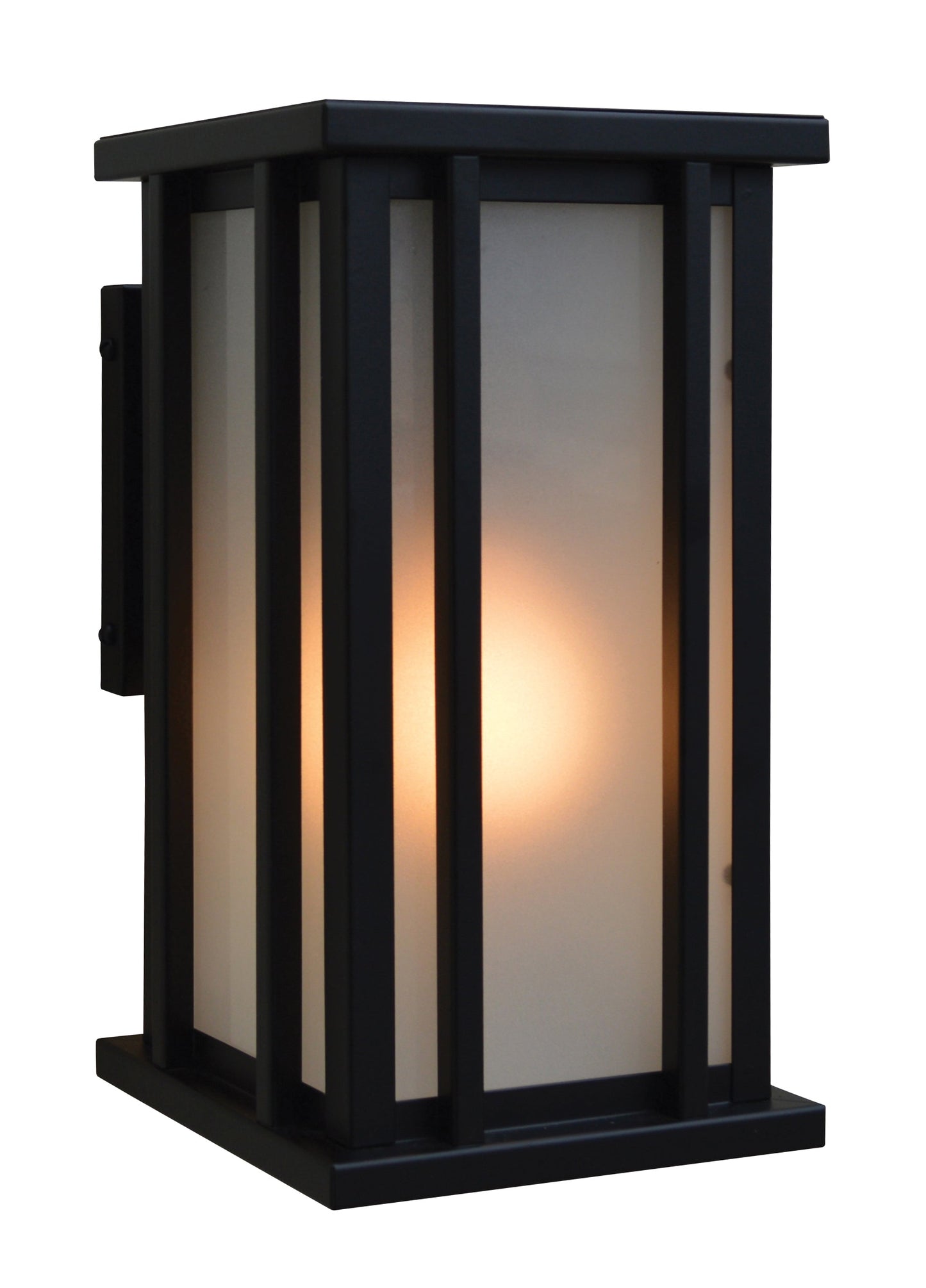 Arroyo Craftsman Glencoe 6" Pewter Wall Mount With Cream Glass
