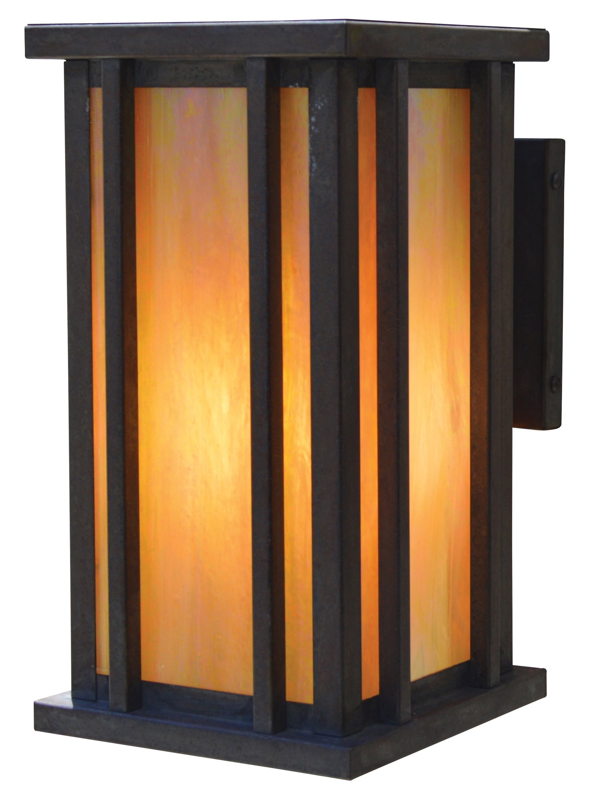 Arroyo Craftsman Glencoe 9" Bronze Wall Mount With Cream Glass