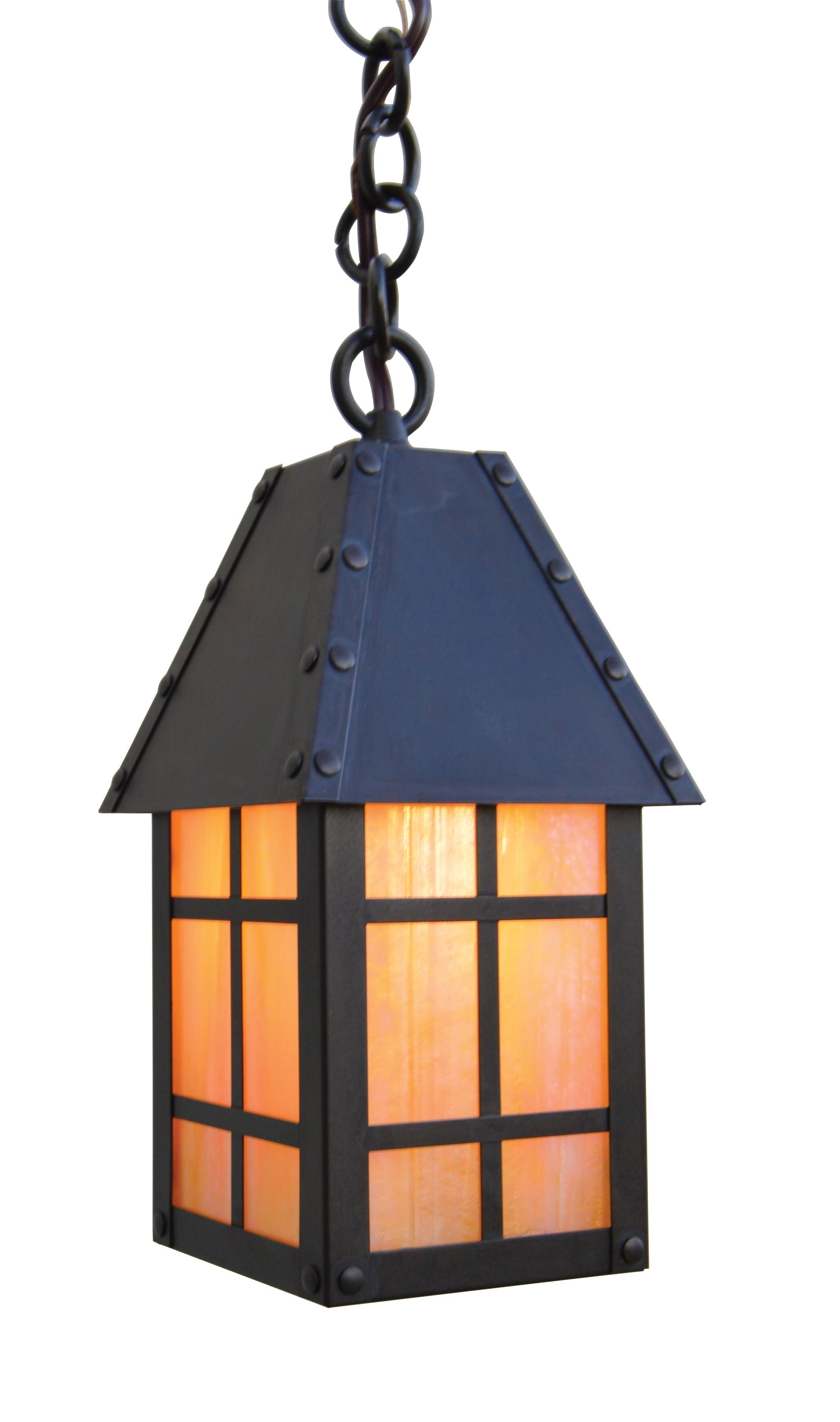 Arroyo Craftsman Hampton 5" Slate Pendant With Clear Glass